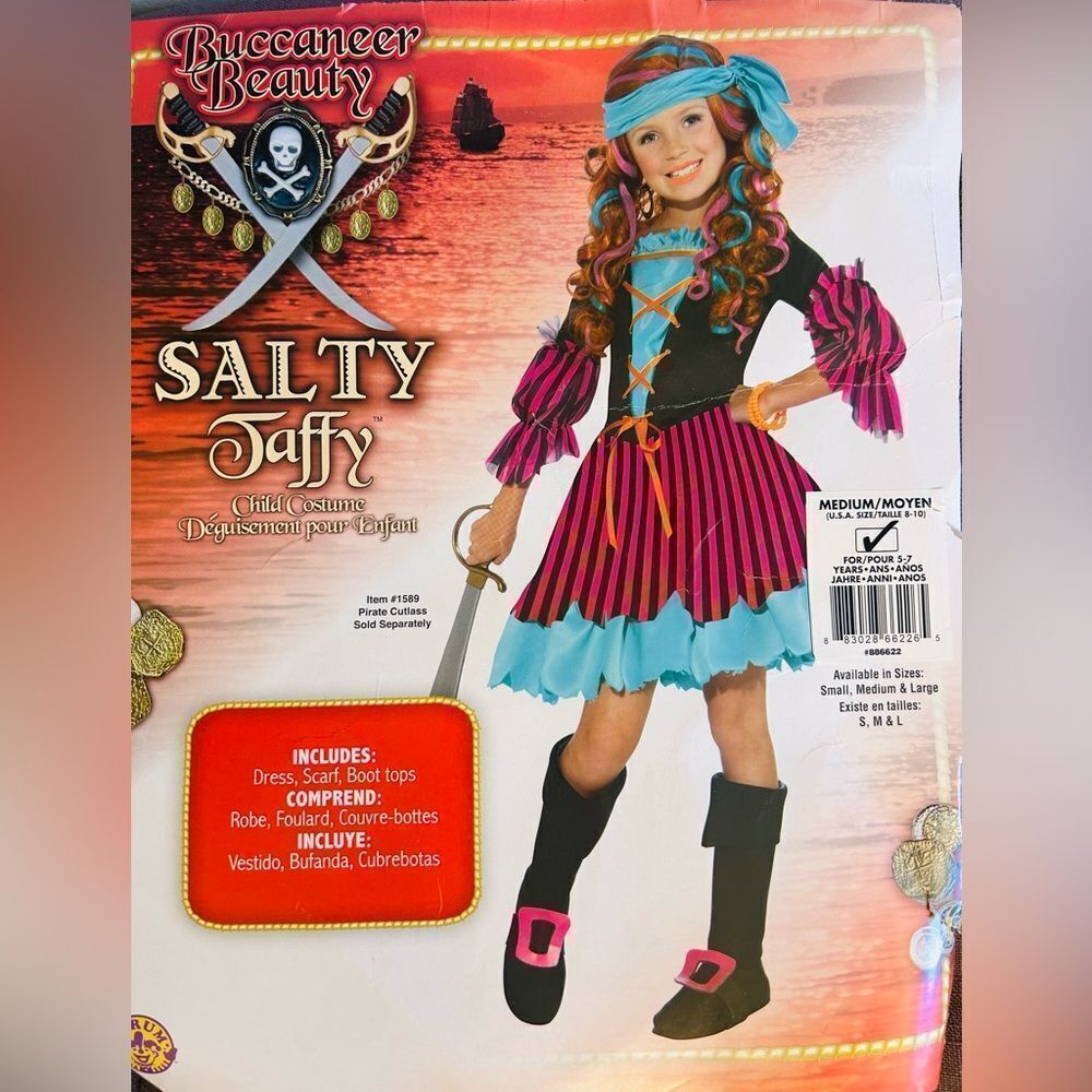 Salty Taffy Buccaneer Beauty Pirate Costume! - Picture 1 of 4